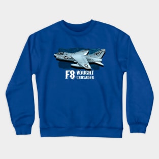 Vought F8 Crusader fighterjet Crewneck Sweatshirt